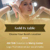 Gold package - choose your booth location